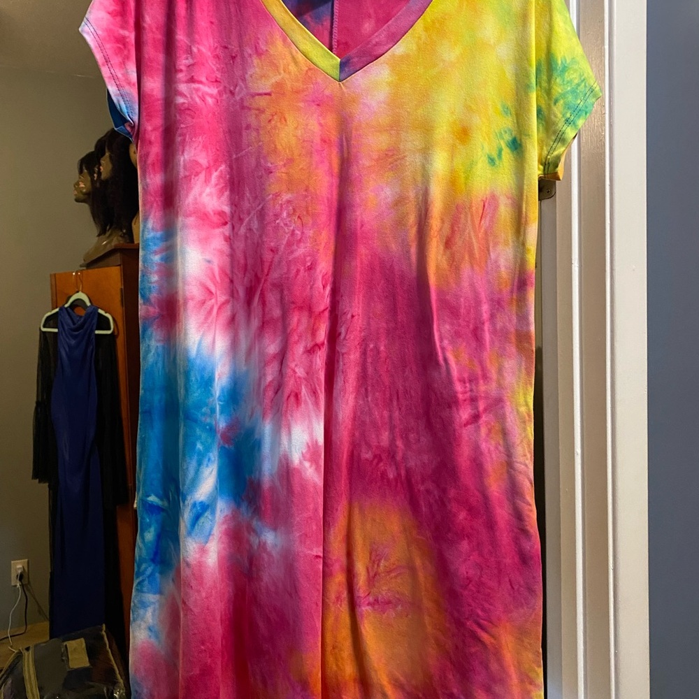 Colorful Tie-Dye Women's Top